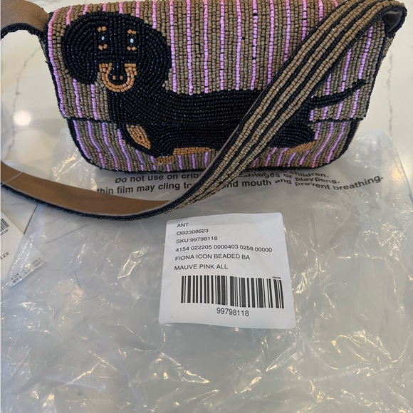 Anthropologie Fiona Dachshund Beaded Bag - Picture 6 of 6